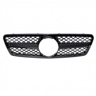 Glossy Black Front Grille Grill AMG Style For Mercedes Benz C-Class W203 S203 C280 C320 C240 C200 2001-2007