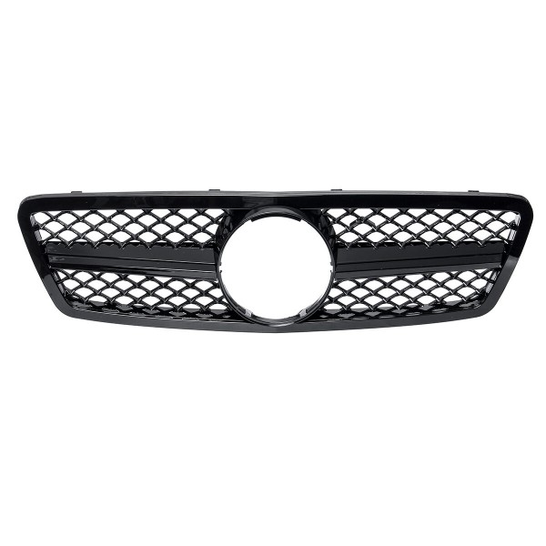 Glossy Black Front Grille Grill AMG Style For Mercedes Benz C-Class W203 S203 C280 C320 C240 C200 2001-2007