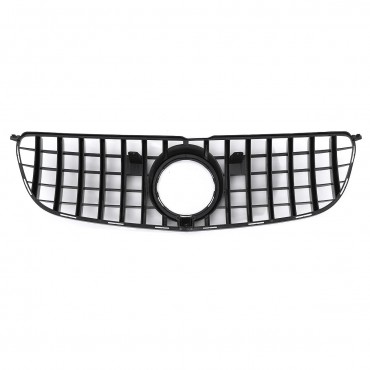 Glossy Black GTR Style Front Grill Grille For Mercedes-Benz GLS-Class X166 GLS450 2016-2019