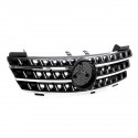Glossy Front Hood Grill Grille For Mercedes Benz ML Class W164 ML320 ML350 ML550 2005-2008