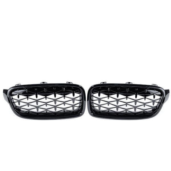 Grill Grille Diamond Black For BMW 3 Series F30 F35 F80 Saloon Estate 2011-2019