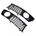 Honeycomb Hex Mesh Frnot Fog Light Open Vent Grill Grille For AUDI A4 B6 2001-2005