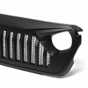 Matte Black ABS Front Bumper Grille Upper Grill For JEEP Wrangler JL 2018 2019