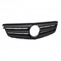 Matte Black Front Grille Grill For Mercedes Benz C Class W204 C180 C200 C300 C350 2008-2014