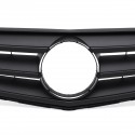 Matte Black Front Grille Grill For Mercedes Benz C Class W204 C180 C200 C300 C350 2008-2014