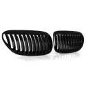 One Pair Car Gloss Black Front Grilles R&L For BMW E63/E64 2005-2010 M6 650Ci 645Ci