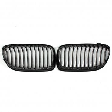 Pair ABS Gloss Black Baking Varnish Front Car Grille For BMW E90 09-12
