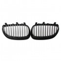 Pair Black Front Sport Wide Kidney Grille Grill for BMW E60 E61 5Series M5 03-10