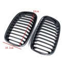 Pair Carbon Fiber ABS Front Kidney Grille For BMW F20 F21 2011-2014