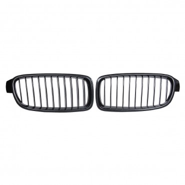 Pair Carbon Fiber ABS Front Kidney Grille For BMW F30 F31 F35 2012-up