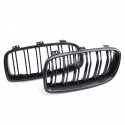 Pair Carbon Fiber Look Front Bumper Grill Grille For BMW 3 F30 F31 F35 2012-2018