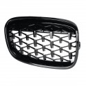 Pair Front Kidney Diamond Grille Grill For BMW 1 Series F20 F21 2011-2014