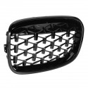 Pair Front Kidney Diamond Grille Grill For BMW 1 Series F20 F21 2011-2014