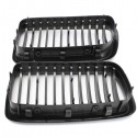 Pair Front Kidney Grills Grilles For BMW E38 7 Series 95-01