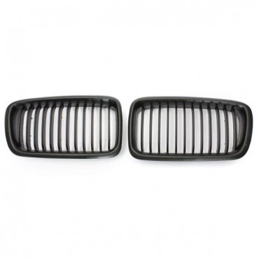 Pair Front Kidney Grills Grilles For BMW E38 7 Series 95-01