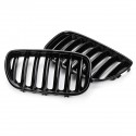 Pair Gloss Black Front Kidney Grill Grille Right Left For BMW X5 E53 2004-2006