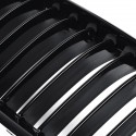 Pair Gloss Black Front Kidney Grille For BMW F30 F31 F35 320i 328i 330i