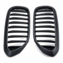 Pair Matte Black Front Kidney Grill Grille For BMW 5 Series G30 G31 G38 M5 2017-2018