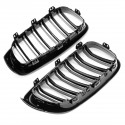 Pair Shiny Black Front Grille For BMW F34 335i GT 328i GTxDrive 2014-16