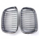 Plated Chrome Front Hood Kidney Grille Insert For BMW5 SeriesE39 97-03