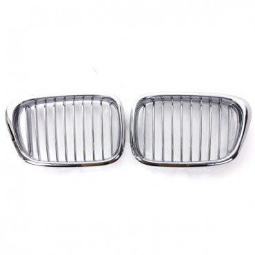 Plated Chrome Front Hood Kidney Grille Insert For BMW5 SeriesE39 97-03