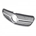 Silver Diamond Style Front Bumper Grille Grill For Mercedes Benz V class W447 15-18