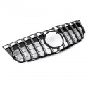 Silver GT R Style Grill Grille For Mercedes Benz GLK Class X204 GLK250 GLK300 GLK350 08-12