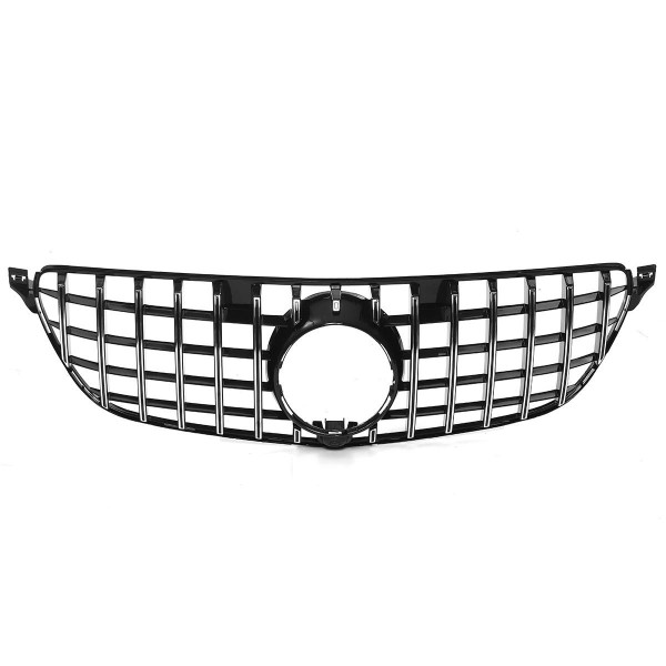 Silver SUV Front Bumper Grille GT R Type Grill For 2016-2018 Mercedes Benz GLE W166