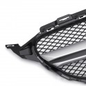 Sliver AMG Style Front Grill Mesh Grille For Mercedes Benz C Class W205 C200 C250 15-18