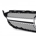 Sliver AMG Style Front Grill Mesh Grille For Mercedes Benz C Class W205 C200 C250 15-18