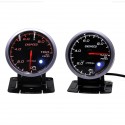 12V 2.5 Inch 60mm Step Motor Digital LED Oil Fuel Press Pressure Gauge Meter Light