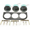 2 Inch 52mm Oil Temp Pressure Water Temp Electronic Gauge Kits 3 Hole Stent