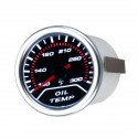 52mm 2 Inch Universal Car Smoke Lens LED Pointer Water Oil Temperature Temp Gauge Meter