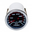 52mm 2 Inch Universal Car Smoke Lens LED Pointer Water Oil Temperature Temp Gauge Meter