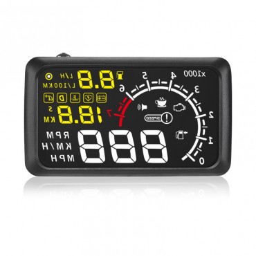 5.5inch X3 ELM327 Car HUD Head Up Display with bluetooth Function OBD2 Interface Plug