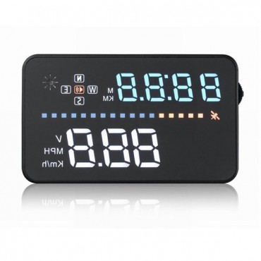 A3 Head Up Display 3.5 Inch Car Hud OBD2 Interface Plug Play Vehicle Engine Speed