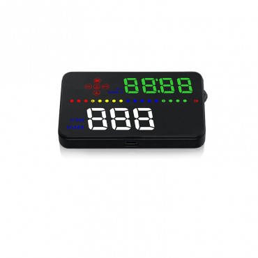 A300 Car 3.5inch HUD Digital Head-Up Display Multifunction OBD Alarm Speedometer Overspeed