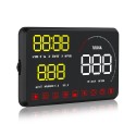 A9 5.5 Inch Car HUD OBD OBD2 Head Up Display Digital Speedometer Windshield Projector Fatigue Alarm Fuel Speed Gauge