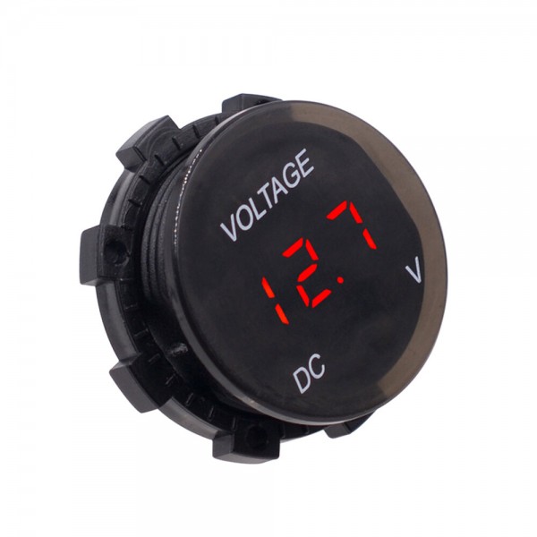 DC 12V-24V Digital Voltage Meter Voltmeter Waterproof LED Display Panel Gauge For Car Auto Motorcycle Boat ATV Truck Refit
