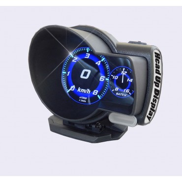 F8 Car Head-Up Display LED Color Screen HUD GPS Speed Warning OBD2 Fault Code Elimination Car Diagnostic Tool Windscreen Projector