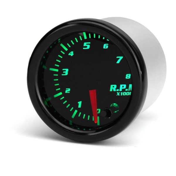 Universal 2 Inch 52mm Tachometer Tach 8K RPM Gauge Digital 7 Color LED Display Car Meter