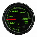 Universal 2inch/52mm 12V Oil Temperature Gauge 7 Solid Color LED Display Car Digital Meter