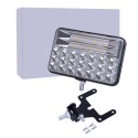 10x16CM LED Work Light Car H4 Headlight Driving Fog Lamp Dual Color for JEEP Offroad Truck Trailer ATV Tractor