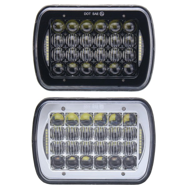 1pcs 6X7inch 5D DC10-30V 72W IP67 LED Headlights Lamp Bulb Hi/Low Beam DRL for Truck Boat SUV