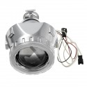 2.5 Inch H1/H4/H7 Bi-Xenon HID Projector Headlights Conversion Kit with Lens CCFL Angel Eyes Halo Ring Lights Shroud RHD