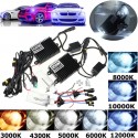 2Pcs 100W H1 Car Xenon Headlights Bulbs HID Lamp Kit with Ballast 4300K-12000K DC 12V