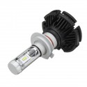 2Pcs Car LED Headlights Fog Lamps Kits High Low Beam Replace Bulbs Turbo H7 6500K 100W 12000LM 360 deg Lighting DC 9V-32V Waterproof