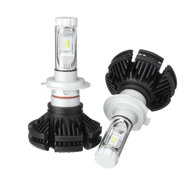 2Pcs Car LED Headlights Fog Lamps Kits High Low Beam Replace Bulbs Turbo H7 6500K 100W 12000LM 360 deg Lighting DC 9V-32V Waterproof