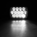 5X7 Inch H4 13 LED Headlights High Low Dual Beam Light with Atmosphere Lamp DC9-32V 40W for Jeep Grand Cherokee Dodge