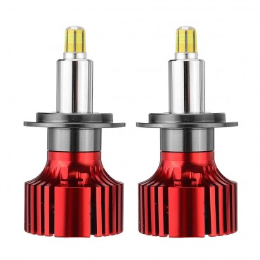 6 Sides CSP LED Car Headlights Bulbs H1 H7 H11 9005/9006 D Series 72W 9000LM 3D 360 Degree Fog Lamp 6500K White 2PCS